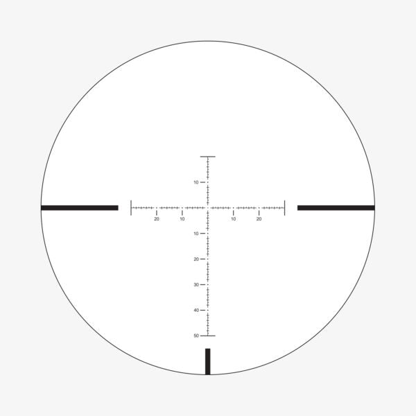 AAGR1 reticle subtension diagram for the Athlon Talos BTR GEN2 10x42 Rifle Scope