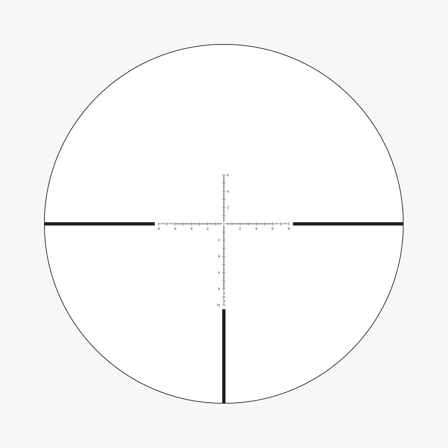APRS2A SFP MIL reticle subtension diagram for the Athlon Talos BTR GEN2 10x42 Rifle Scope
