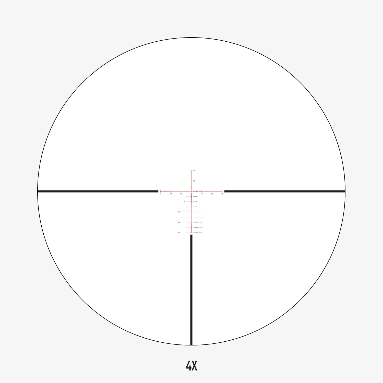 APLR10 reticle subtension diagram for the Athlon Talos BTR GEN2 4-14x44 Rifle Scope