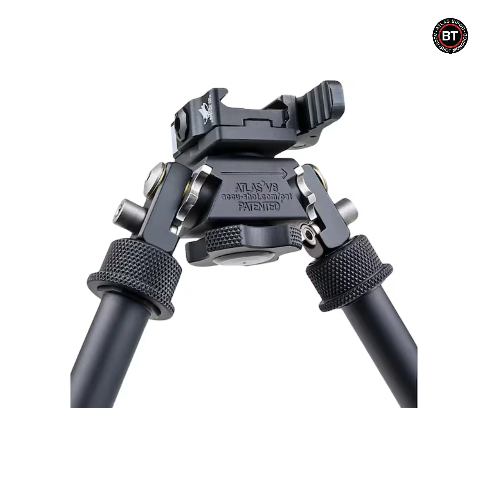 Atlas Bipod BT10-LW17 V8 with ADM-170-S Lever QD Mount, product image 2