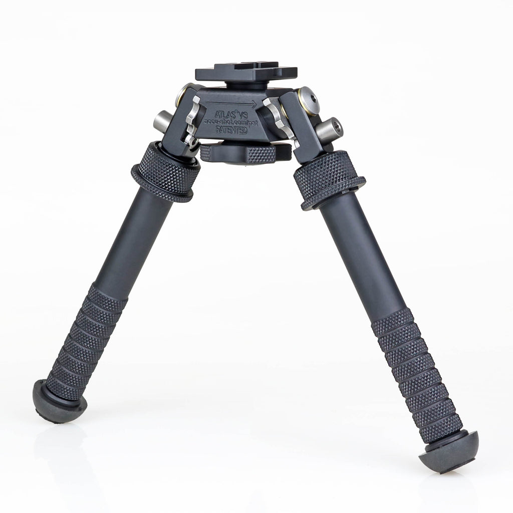 Atlas Bipod BT10-NC PLUS V8 No Clamp with ADM QD ARCA Mount, SKU BT10-NC PLUS