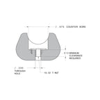 Atlas Bipod BT1517 Rail Mounting Fastener Set, product image 2