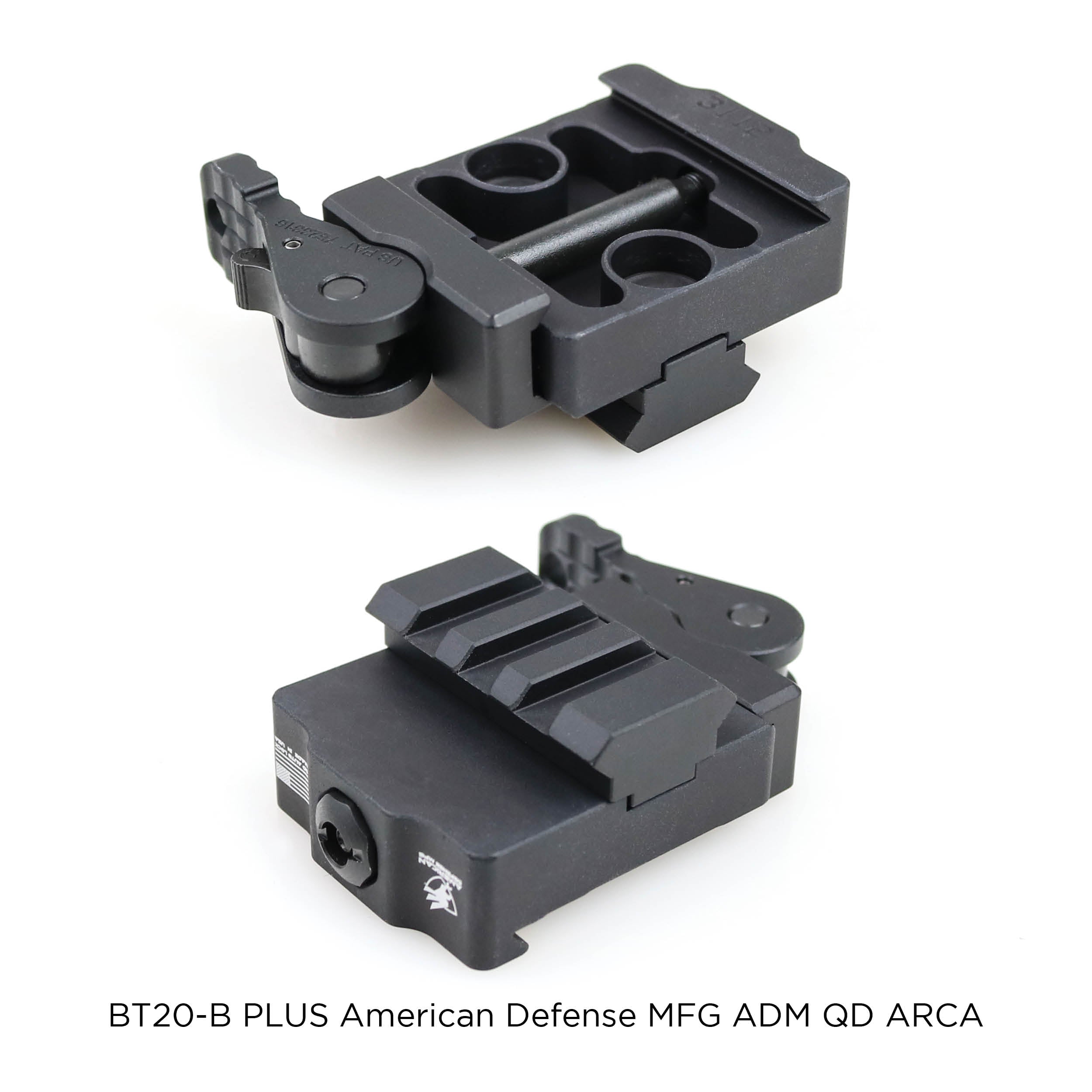 Atlas Bipod BT20-B PLUS Accuracy International Spigot Bottom Rail with Clamp, product image 3