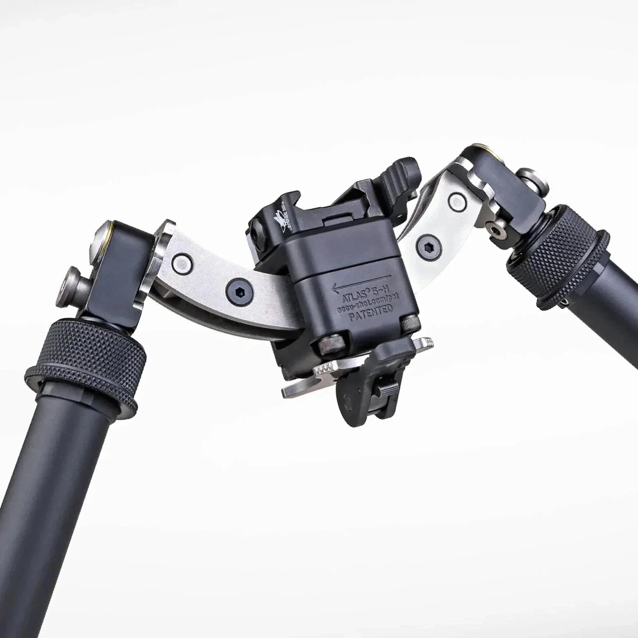 Atlas Bipod BT35-LW17 5-H with ADM-4103LA74 5-H Lever QD Mount, product image 2