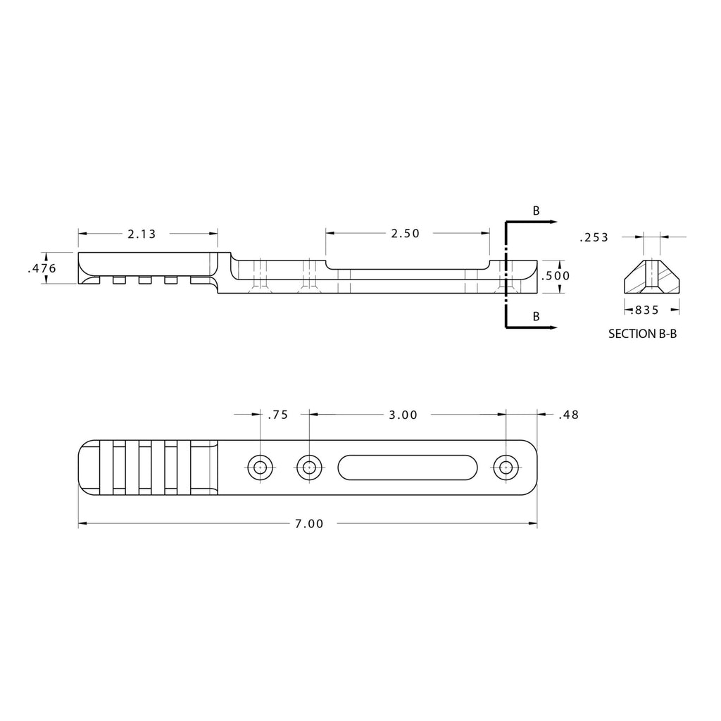Atlas Bipod BT63 Nose Rail, product image 3