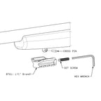 Atlas Bipod BT81 Lil' Brandi Sling Stud to Picatinny Rail Adapter, product image 3
