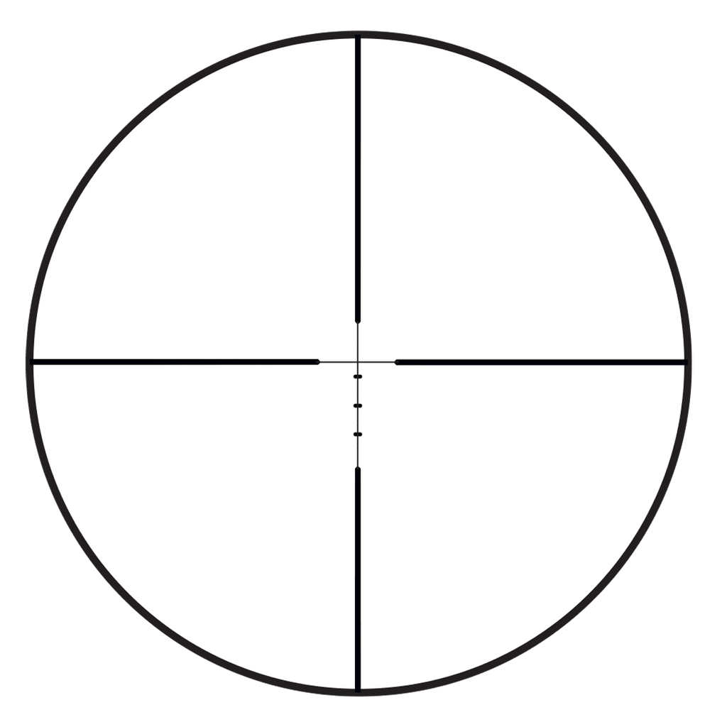 Burris Handgun Scope 2-7x32, Ballistic Plex, Matte Black, Ballistic Plex reticle diagram