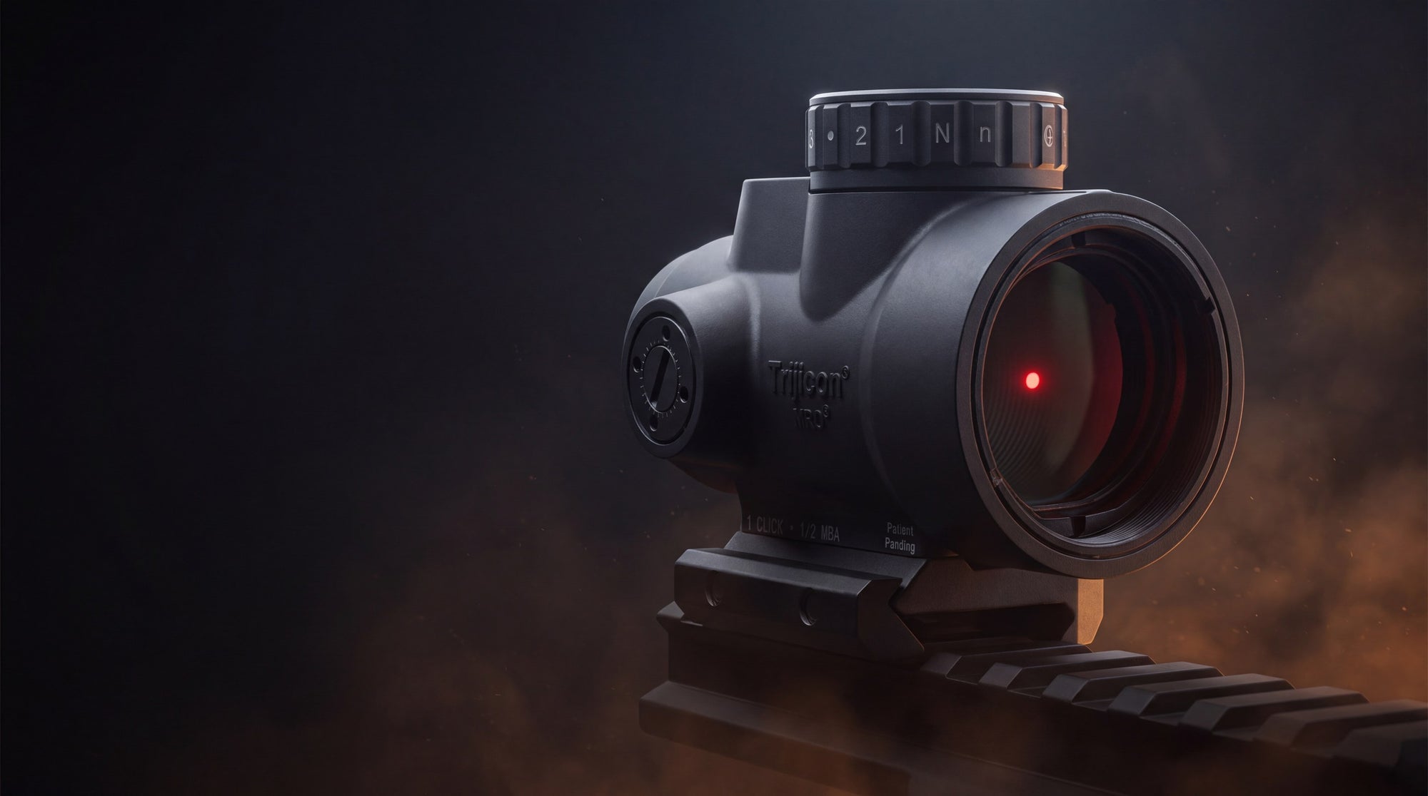 Red dot sight with an illuminated aiming dot — dot sights at D&R Sports Center