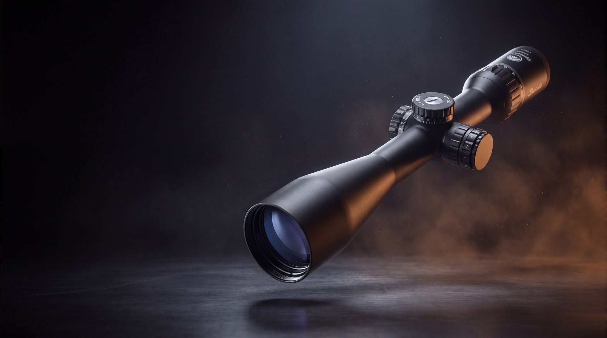 Rifle scope on a dark workbench — new arrivals at D&R Sports Center