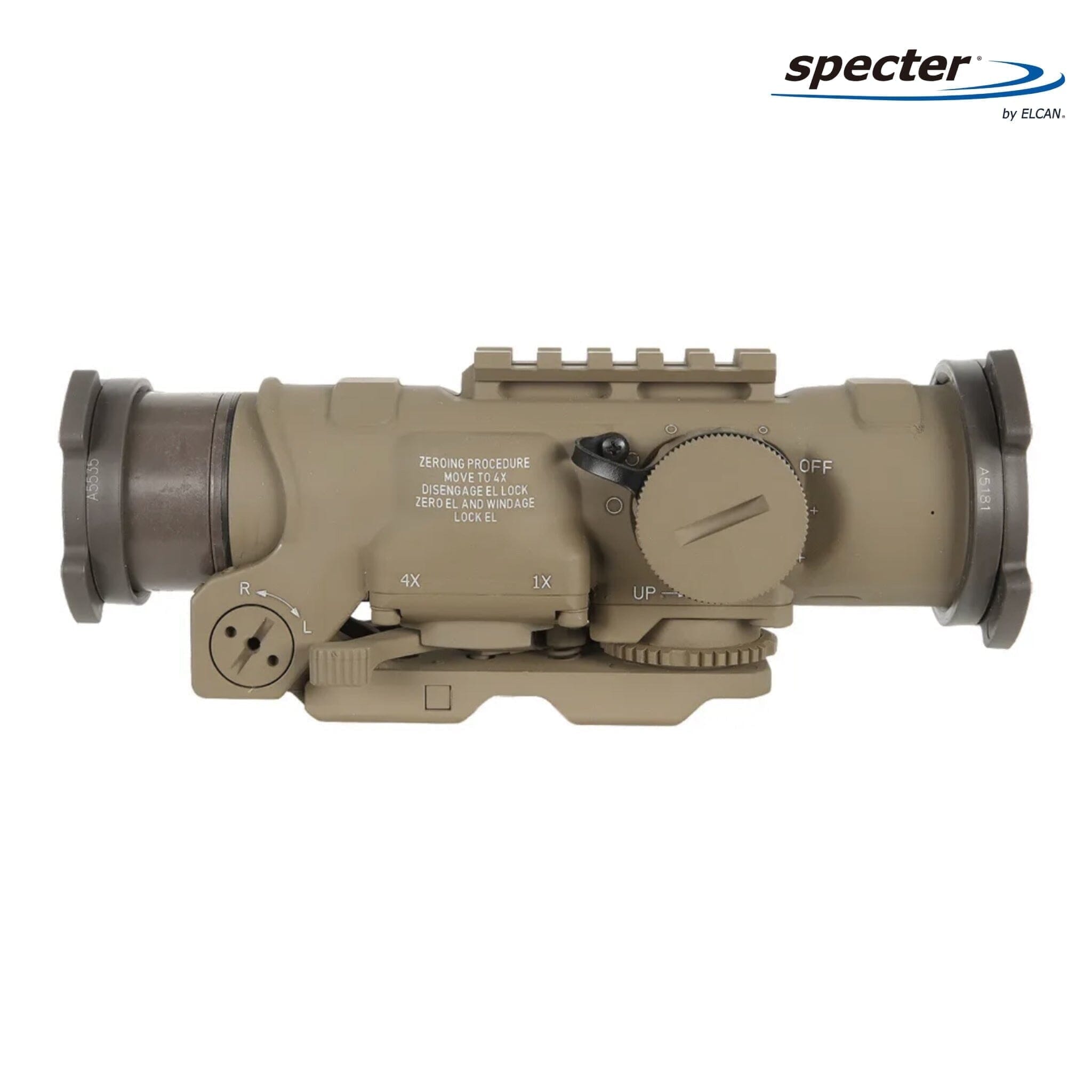 ELCAN SpecterDR 1x/4x Rifle Scope, .223/5.56 BDC Reticle, Flat Dark Earth, product image 3