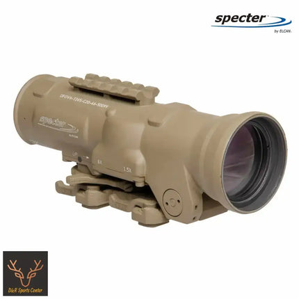 ELCAN SpecterDR 1.5x/6x 5.56 BDC FDE Scope w/Flip Covers, ARD & A.R.M.S. Levers DFOV6-T265-C10 LPVO Rifle Scope ELCAN SpecterDR 