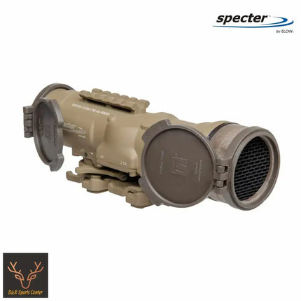 ELCAN SpecterDR 1.5x/6x 5.56 BDC FDE Scope w/Flip Covers, ARD & A.R.M.S. Levers DFOV6-T265-C10 LPVO Rifle Scope ELCAN SpecterDR 