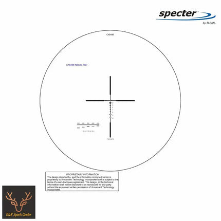 ELCAN SpecterDR 1.5x/6x 7.62 BDC Black Scope w/Flip Covers, ARD & A.R.M.S. Levers DFOV6-B146-C20 LPVO Rifle Scope ELCAN SpecterDR 