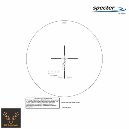 ELCAN SpecterDR 1x/4x 5.56 BDC Black Scope w/Flip Covers, ARD & A.R.M.S. Levers DFOV4-B146-C10 LPVO Rifle Scope ELCAN SpecterDR 