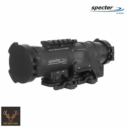 ELCAN SpecterDR 1x/4x 5.56 BDC Black Scope w/Flip Covers, ARD & A.R.M.S. Levers DFOV4-B146-C10 LPVO Rifle Scope ELCAN SpecterDR 