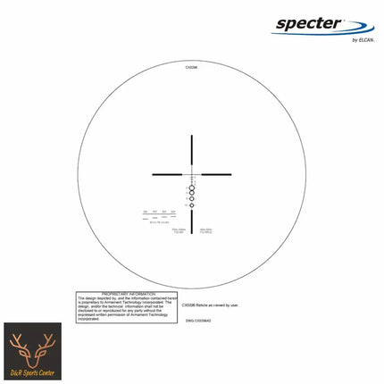 ELCAN SpecterDR 1x/4x 7.62 BDC Black Scope w/Flip Covers, ARD & A.R.M.S. Levers DFOV4-B146-C20 LPVO Rifle Scope ELCAN SpecterDR 