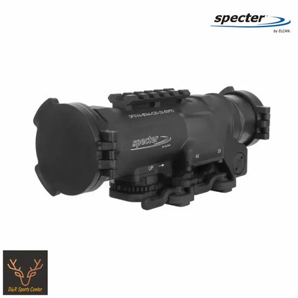 ELCAN SpecterDR 1x/4x 7.62 BDC Black Scope w/Flip Covers, ARD & A.R.M.S. Levers DFOV4-B146-C20 LPVO Rifle Scope ELCAN SpecterDR 