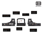 EOTech EFLX3RWBLK Mini Reflex Red Dot Sight – 3 MOA Red Dot, Black Pistol Dot Sight EOTech