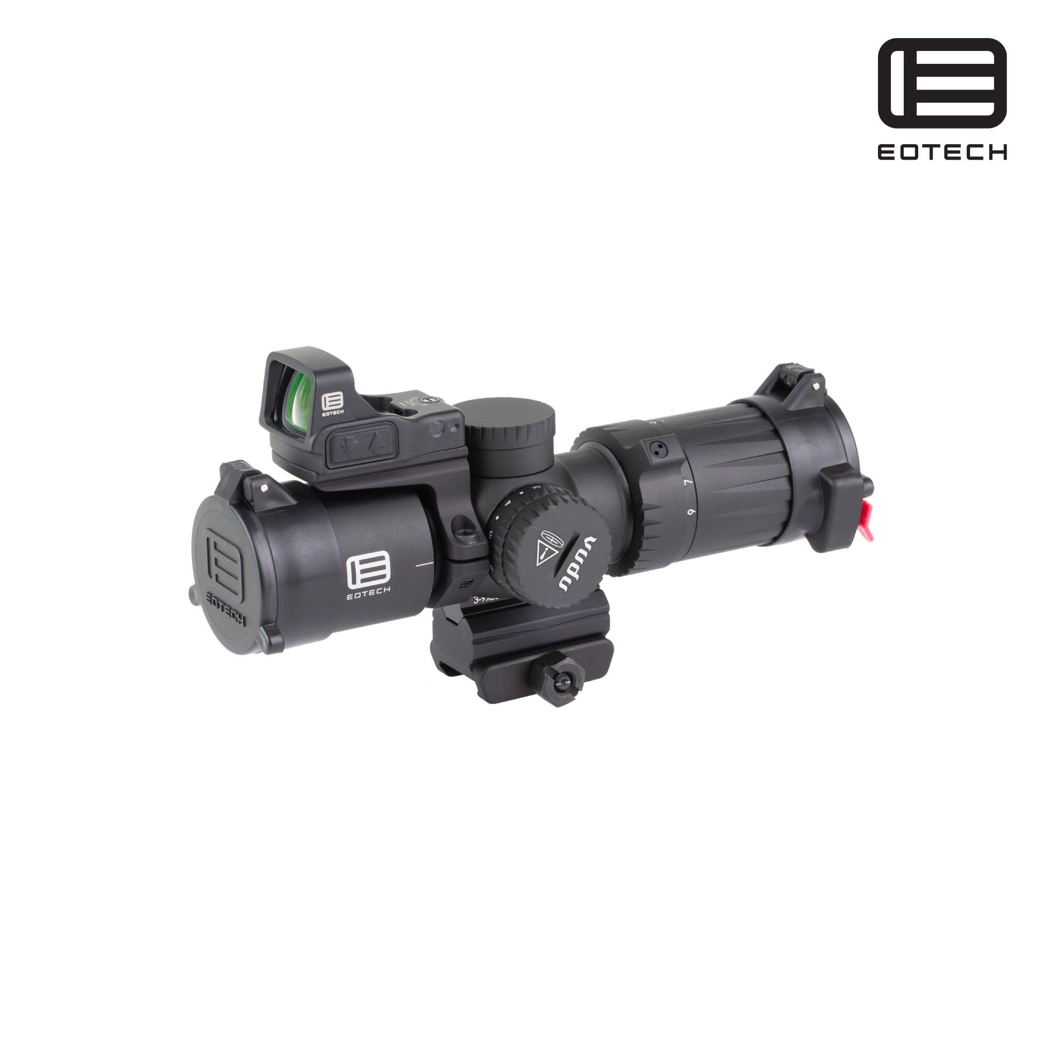 EOTech Vudu 3-9x32 Rifle Scope SFP MD6 MOA with EFLX 3 MOA Red Dot, SKU VDU3-9PKG2