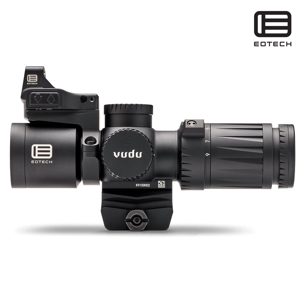 EOTech Vudu 3-9×32 SFP Riflescope - HC-1 Reticle with EFLX Mini Red Dot & Mount Rifle Scope EOTech