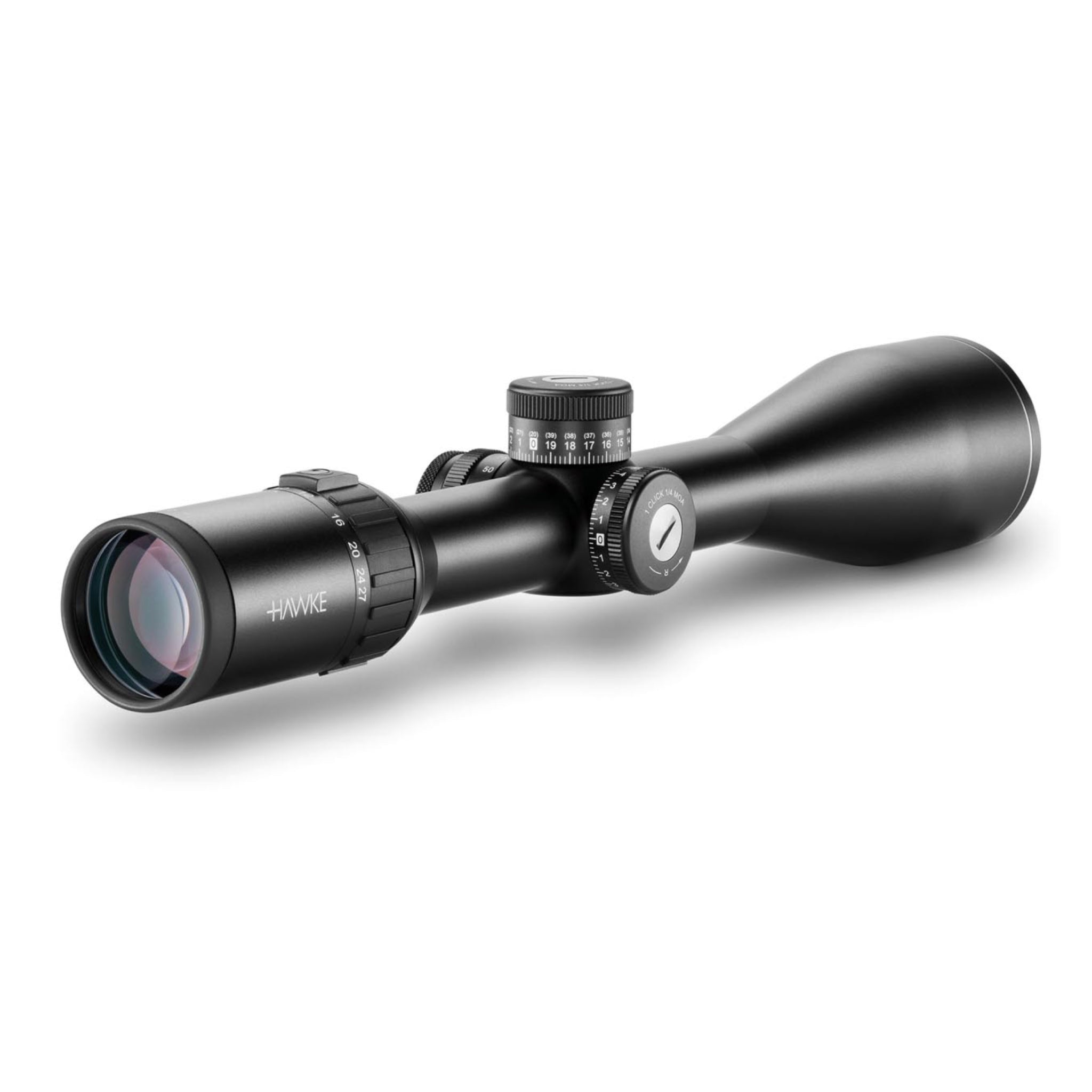 Hawke Endurance 30 FD 4.5-27x56 Rifle Scope SFP IR LR2 FD, angled view
