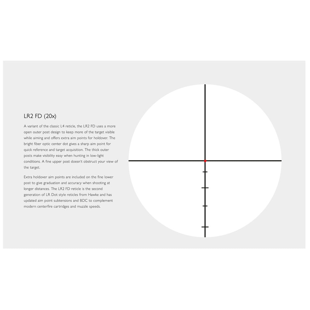 Hawke Endurance 30 FD 4.5-27x56 Rifle Scope SFP IR LR2 FD Reticle, product image 4