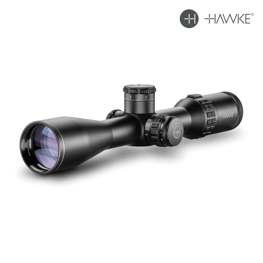 Hawke Sidewinder 30 4.5-14x44 Rifle Scope 10x Half Mil, SKU 17140