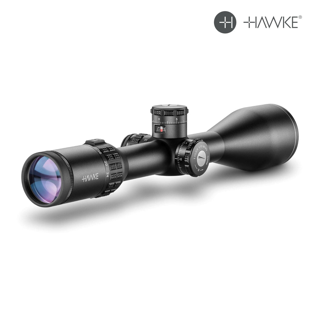 Hawke SIDEWINDER 30 SF 6-24x56 Rifle Scope - 20x Half Mil Reticle Rifle Scope Hawke Sport Optics 