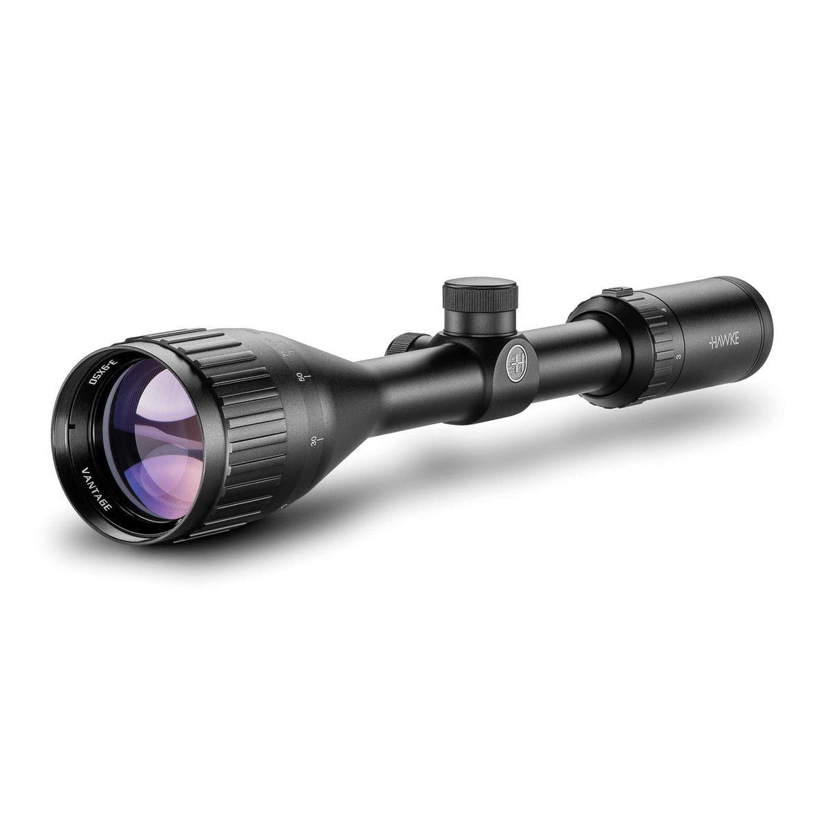 Hawke Vantage 3-9x50 AO Rifle Scope SFP Mil Dot Reticle, SKU 14133