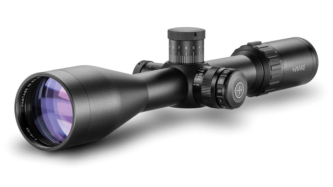 Hawke Vantage 30 4-16x50 Rifle Scope SFP IR Rimfire .17 HMR, SKU 14413