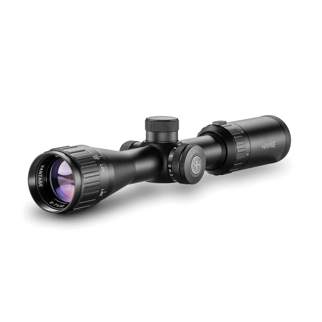 Hawke Vantage IR 2-7x32 AO Rifle Scope SFP IR Mil Dot IR, SKU 14211