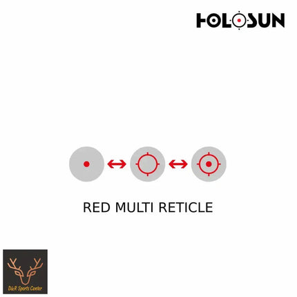 Holosun AEMS Reflex Dot Sight with Red Multi Reticle Red Dot Sight Holosun Technologies 