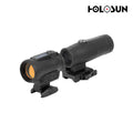 Holosun ARO-EVO-SPR-RD-HM3X Red Dot & 3× Magnifier Combo – SPR Reticle, Solar Failsafe, Shake Awake, Flip-to-Side Mount Rifle Dot Sight Holosun 