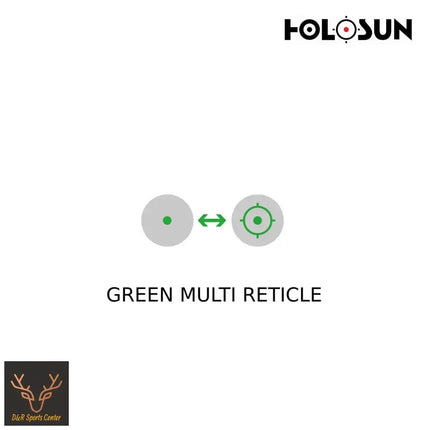 Holosun ELITE HE515C-M-GR MicroDot Dot Sight Green Multi Reticle Red Dot Sight Holosun Technologies 