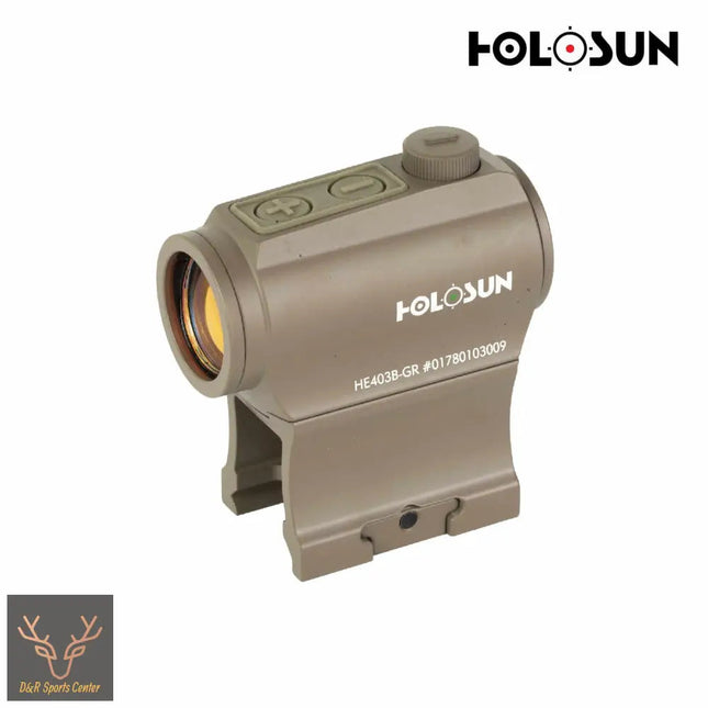 Holosun HE403B-GR-FDE Dot Sight Green 2 MOA Dot Reticle FDE Red Dot Sight Holosun Technologies 