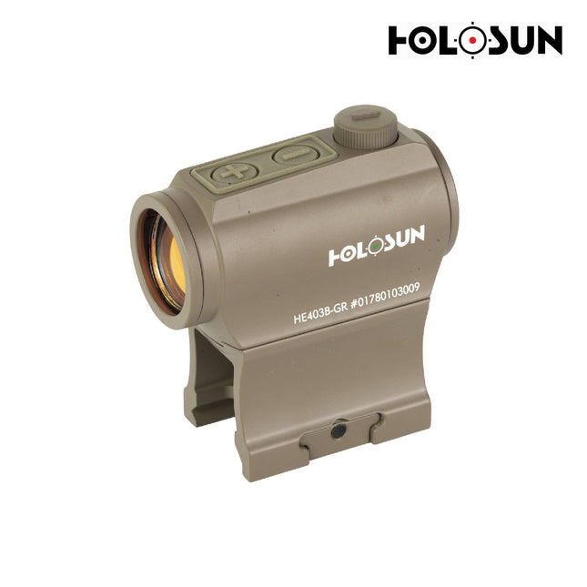 Holosun HE403B-GR-FDE Dot Sight Green 2 MOA Dot Reticle FDE Red Dot Sight Holosun Technologies 