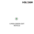 Holosun HE407K-GR X2 Micro Green Dot Sight – 6 MOA Dot, Shake Awake, Compact Pistol Optic Pistol Dot Sight Holosun 