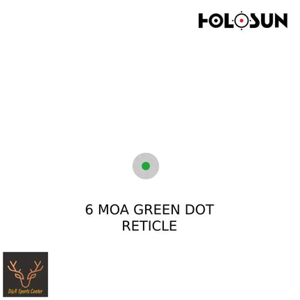 Holosun HE407K-GR-X2 Reflex Dot Sight Green 6 MOA Dot Reticle Red Dot Sight Holosun Technologies 