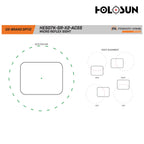 Holosun HE507K-GR-X2-ACSS Vulcan Green Dot Sight – ACSS Reticle, Shake Awake, Modified RMSc Footprint Pistol Dot Sight Holosun 