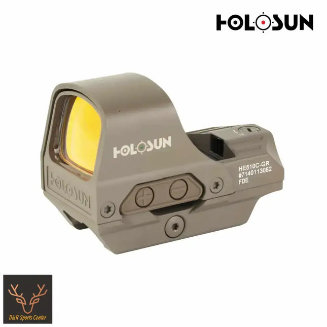 Holosun HE510C-GR-FDE Elite Reflex Dot Sight Green Multi Reticle FDE Red Dot Sight Holosun Technologies 