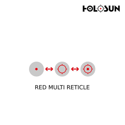 Holosun HS510C Reflex Dot Sight Red Multi Reticle with HM3X Magnifier Red Dot Sight Holosun Technologies 