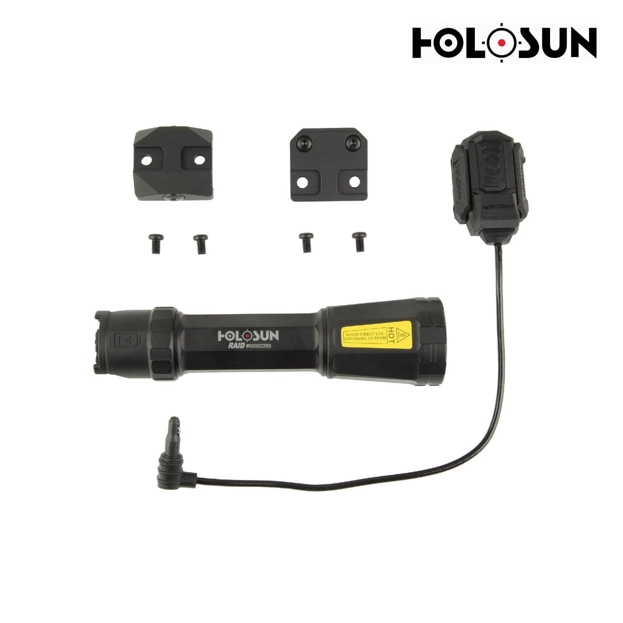 Holosun RAID Weapon Light – 1,000 Lumens, 80,000 Candela, Rechargeable, Picatinny & M-LOK Mount Weapon Light Holosun 
