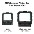 Holosun RONIN-AEMS-MAX-RD Red Dot Reflex Sight – Large 1.57″×1.18″ Window, Solar Failsafe, Multi-Reticle System Rifle Dot Sight Holosun 