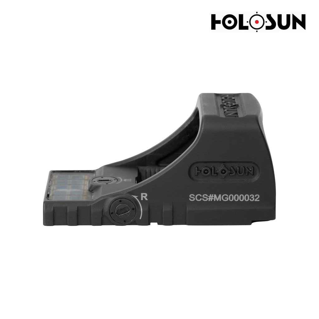 Holosun SCS-M-GR Solar Charging Green Dot Sight – Titanium Housing, Multi-Reticle, Direct Glock MOS Mount Pistol Dot Sight Holosun 