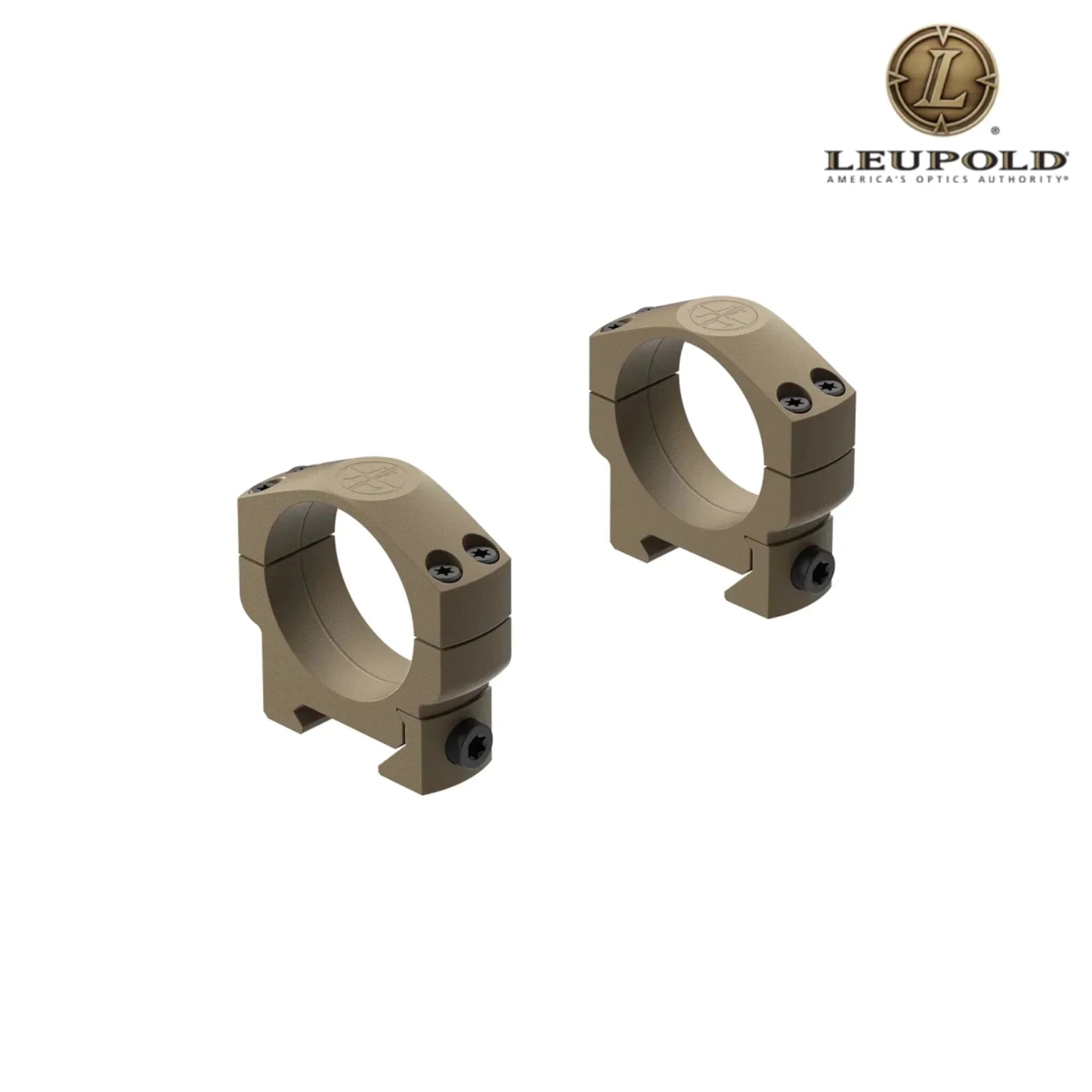 Leupold Mark 4 35mm Medium Aluminum Scope Rings - Flat Dark Earth Rifle Scope Rings Leupold 
