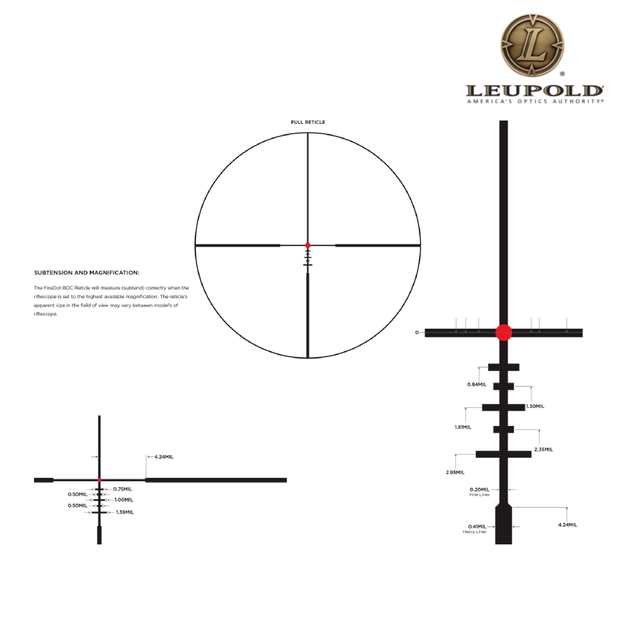 Leupold Mark 4HD 1-4.5x24 LPVO Rifle Scope Illuminated SFP FireDot BDC, product image 5