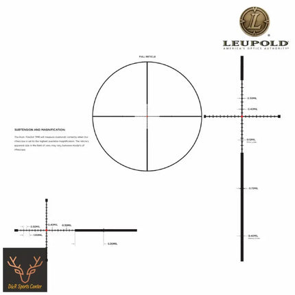 Leupold MARK 4HD 1-4.5x24 Rifle Scope M5C3 SFP Illum. FireDot TMR Reticle 183316 Rifle Scope Leupold 