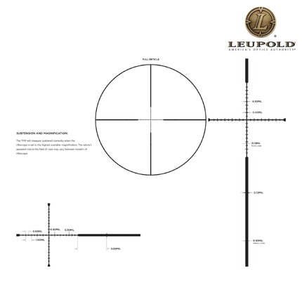 Leupold MARK 4HD 2.5-10x42 Rifle Scope M5C3 FFP TMR Reticle - 183740 Rifle Scope Leupold 