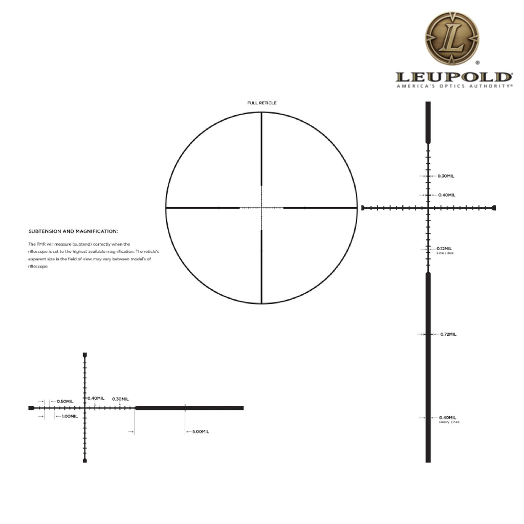 Leupold Mark 4HD 2.5-10x42 Rifle Scope M5C3 FFP TMR Reticle Rifle Scope Leupold 