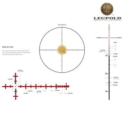 Leupold MARK 4HD 2.5-10x42 Rifle Scope M5C3 SFP illum. TMR Reticle - 183737 Rifle Scope Leupold 